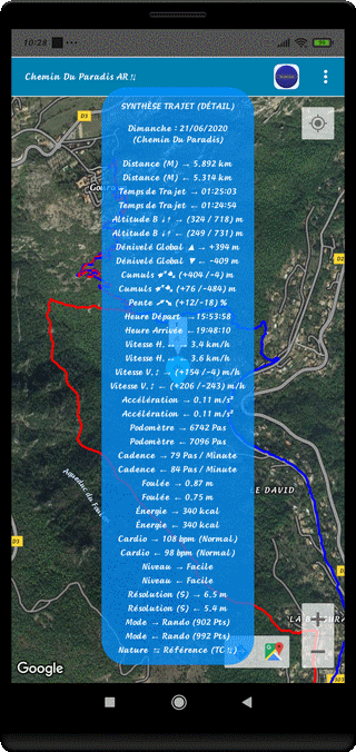 TraJecSan : Enregistrer