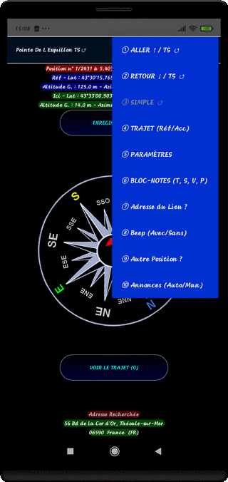 Commandes Point de Départ